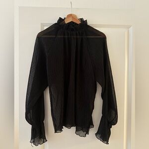 Kaycee sheer black top